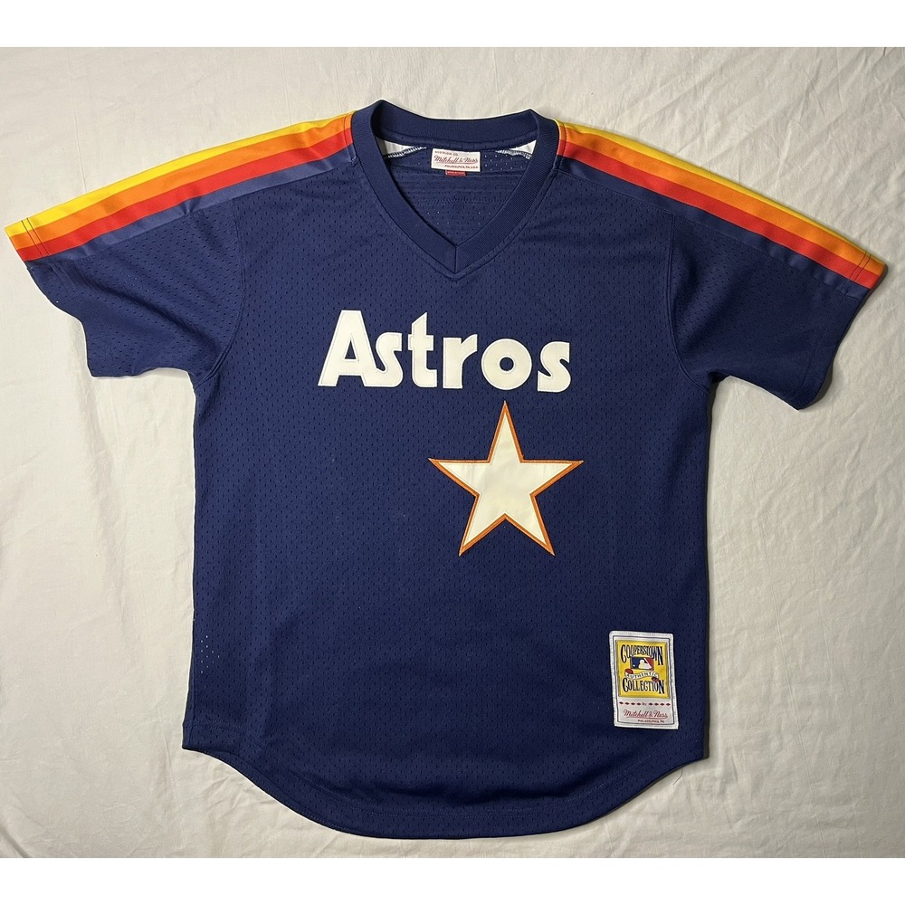 Mitchell & Ness 1991 Houston Astros Craig Biggio Jersey Men's 40 M Blue Baseball